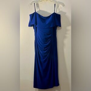 Xscape Strapless Royal Blue Dress